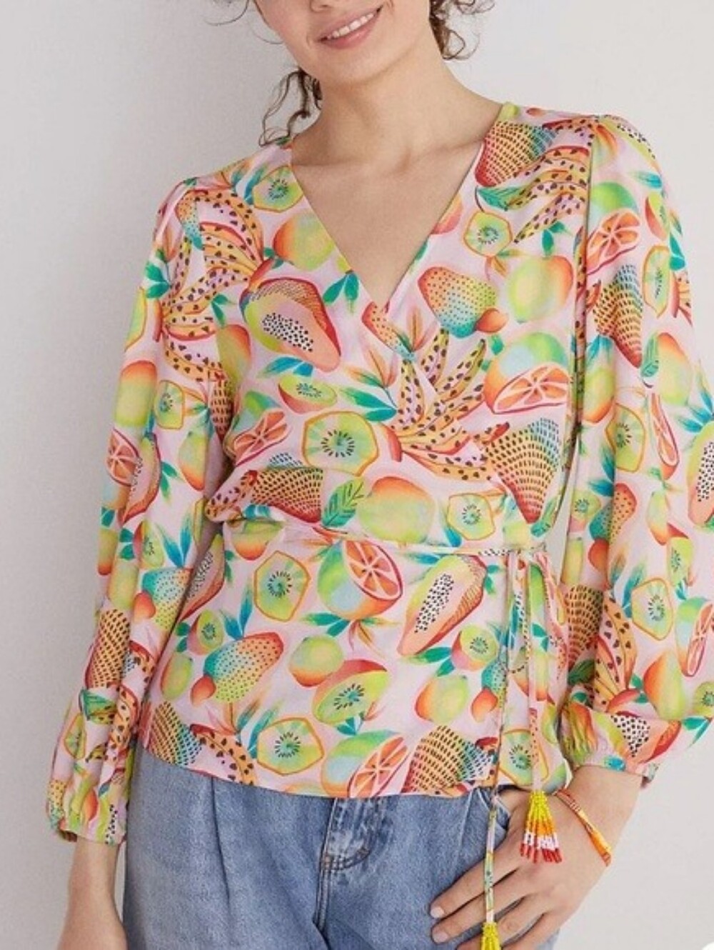 FARM Rio Anthropologie Rainforest Wrap Top NWT